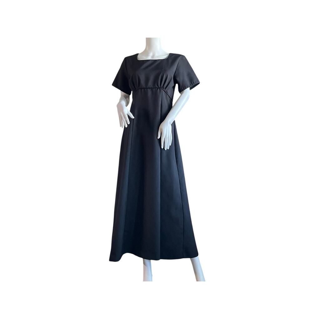 VINTAGE Simco Formal Wear Black  Maxi Dress Size 10
